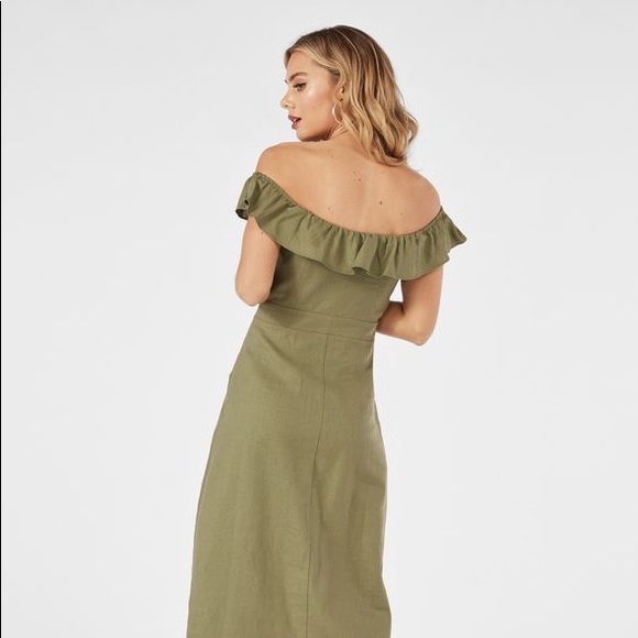 Off the shoulder linen dress - Picture 3 of 3